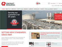 Tablet Screenshot of contractresources.com